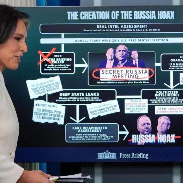 Gabbard uses surprise White House appearance to attack Trump’s enemies on the Russia investigation