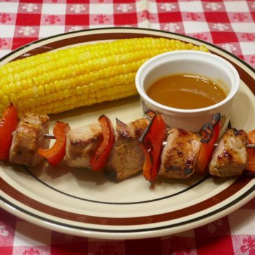 Quick Fix: Sweet and Tangy Pork Kabobs with Corn on the Cob