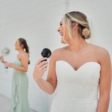 Melting makeup, sweaty tuxes and overheating guests are shifting summer weddings