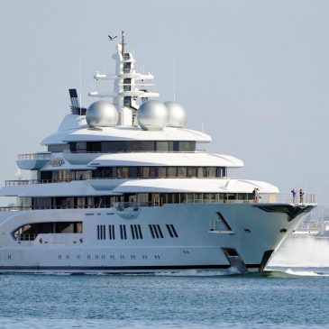 US is auctioning a seized $325M Russian yacht with 8 state rooms, a helipad, a gym and a spa