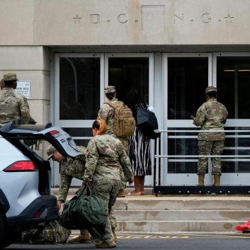 The nation’s capital finds itself at the center of a Trump maelstrom as National Guard troops arrive