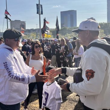 J.J. McCarthy’s family and friends flood tailgate lot ahead of NFL debut