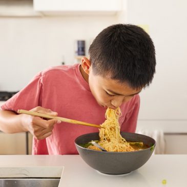 Kids love making (and eating) this easy noodle soup