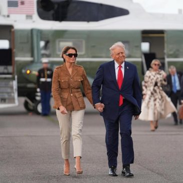 Man charged with shining laser pointer at Marine One with Trump aboard