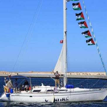 Activist flotilla seeking to break the Israeli blockade of Gaza says drones attacked its boats