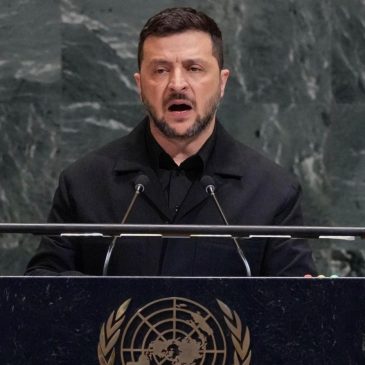 Ukraine’s president says the world is in ‘the most destructive arms race in history’