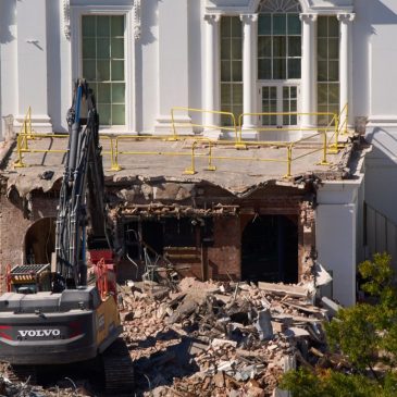 Satellite images show before and after of demolition of White House East Wing
