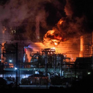 Massive fire erupts at Chevron refinery just outside of Los Angeles