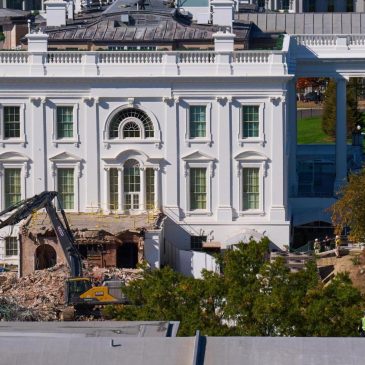 White House East Wing demolished as Trump moves forward with ballroom construction, AP photos show