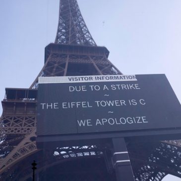 Eiffel Tower closed as nationwide strikes held across France against austerity