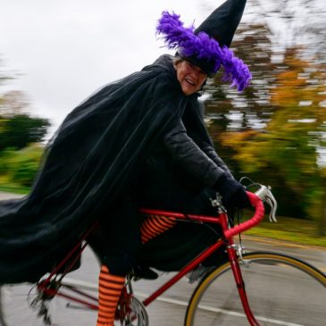 Witch way to school? Highland High teacher dresses the part for Halloween