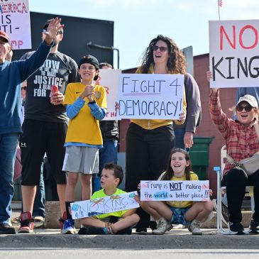 ‘Everybody is frustrated’: ‘No Kings’ protest in St. Paul draws hundreds