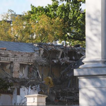 The White House starts demolishing part of the East Wing to build Trump’s ballroom