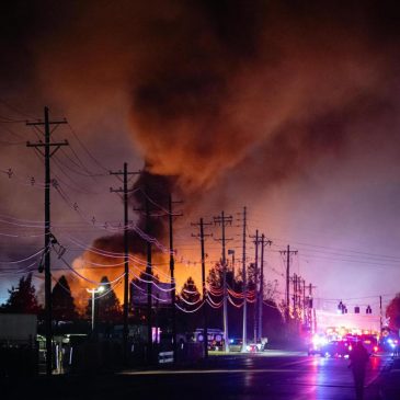 Officials scour charred site of Kentucky UPS plane crash for victims and answers