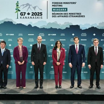 Top diplomats will talk with Ukraine’s foreign minister at the G7 meeting in Canada