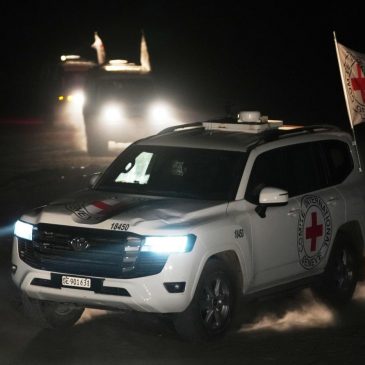 Israel hands over bodies of 45 Palestinians after Hamas returned the remains of 3 soldiers