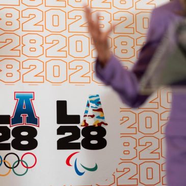 Track to open LA Olympics, with women’s 100-meter sprinters lining up three times in the same day