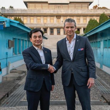 Hegseth visits inter-Korean border ahead of security talks with South Korean officials