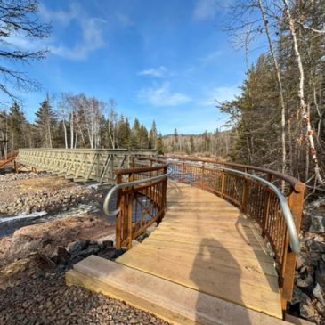 Tettegouche State Park debuts new footbridge after Baptism River washout