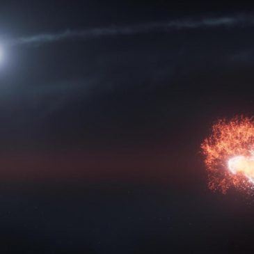 Hubble Space Telescope spies dusty debris from two cosmic collisions