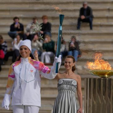 Olympic flame for Milan Cortina Winter Games handed to Italian organizers in Athens