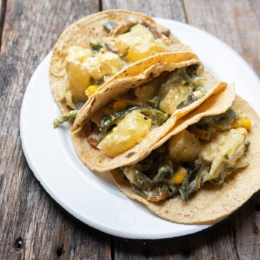 Gretchen’s table: Papas con rajas tacos are a spicy, cheesy fiesta