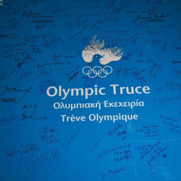 Olympic organizers invoke an ancient pledge to call for the suspension of all wars