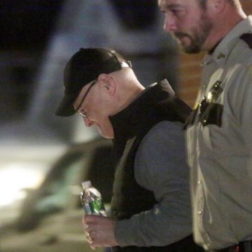 Protesters gather outside as U.S. Rep. Pete Stauber speaks at Duluth Teamsters meeting