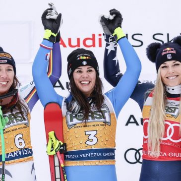 Alpine skiing: Lindsey Vonn finishes third in latest World Cup downhill