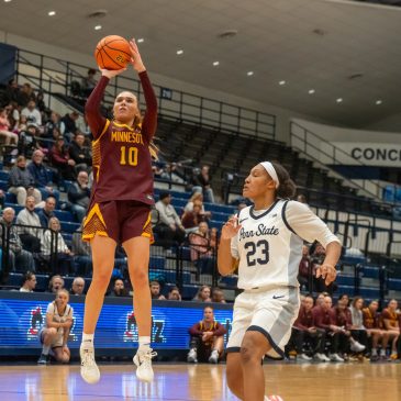 Women’s basketball: Gophers win at Penn State