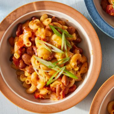 Is it chili? Is it mac and cheese? This slow cooker recipe combines the best of both