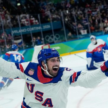 US sets up gold-medal game against Canada at the Olympics by cruising past Slovakia