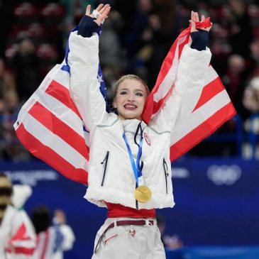 US figure skater Amber Glenn resolves copyright issues with a Canadian music artist at the Olympics