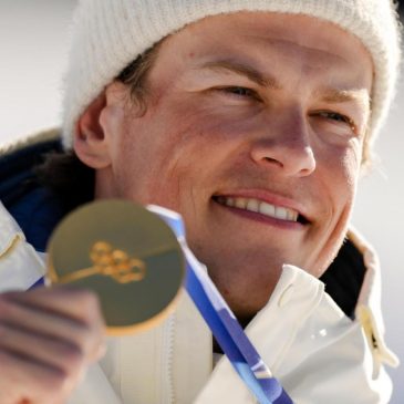 Norway’s Klaebo makes history on skis, ties all-time Winter Olympics gold record