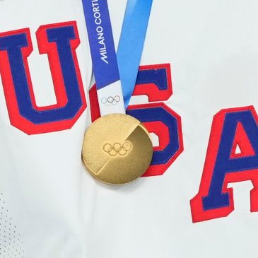 A golden sweep by Team USA in Olympic hockey led to celebrations that got complicated and political