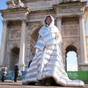 Russian woman carried Ukraine placard at Winter Olympics opening ceremony