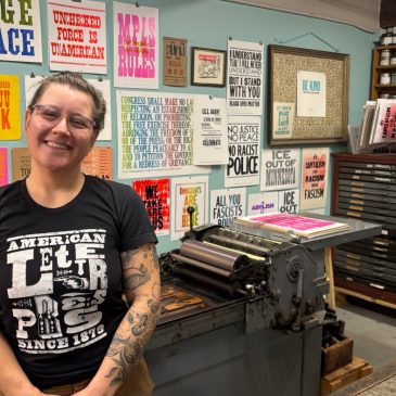 Made in St. Paul: Community-made solidarity posters, at Morgan Hiscocks’ Lunalux letterpress studio