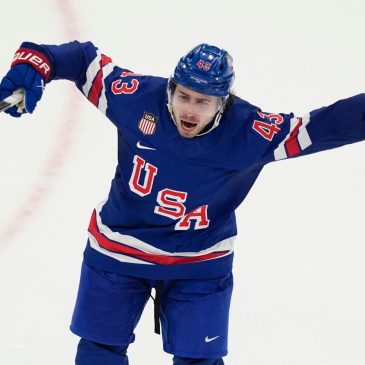 Olympic men’s hockey: Wild’s Hughes is OT hero as U.S. beats Sweden