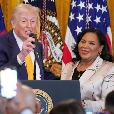 Trump, weeks after backlash over racist post, hosts Black History Month reception