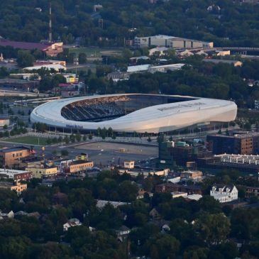 Drones on again tonight for more light shows at Allianz Field