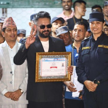 A new Nepali party led by an ex-rapper is set for a landslide win in parliamentary election