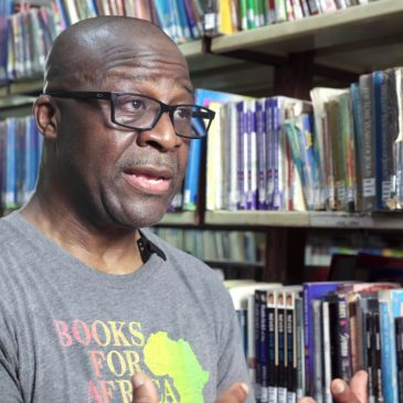 Raised in Nigeria, Woodbury Books for Africa super-volunteer has a niche