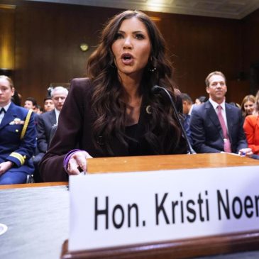 A $220 million ad blitz and a public split with Trump mark the end of Kristi Noem’s DHS tenure